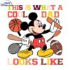 Awesome Dad Mickey Mouse Cool Look SVG