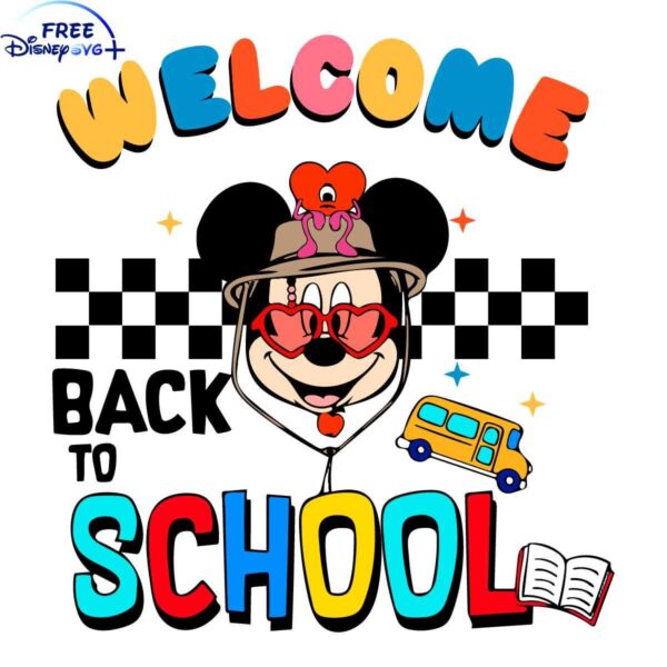 Back to School Mickey Mouse SVG