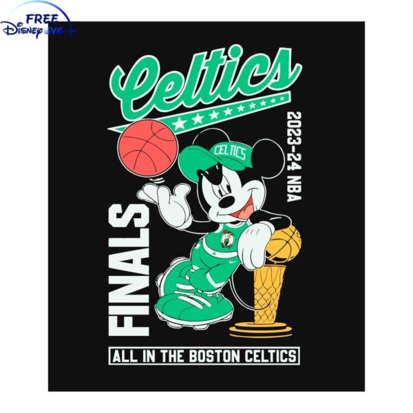 Boston Celtics SVG in Mickey 2024 NBA Finals