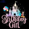 Cheerful Birthday Gal Mickey Castle PNG