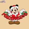 Cheerful Mickey Christmas SVG