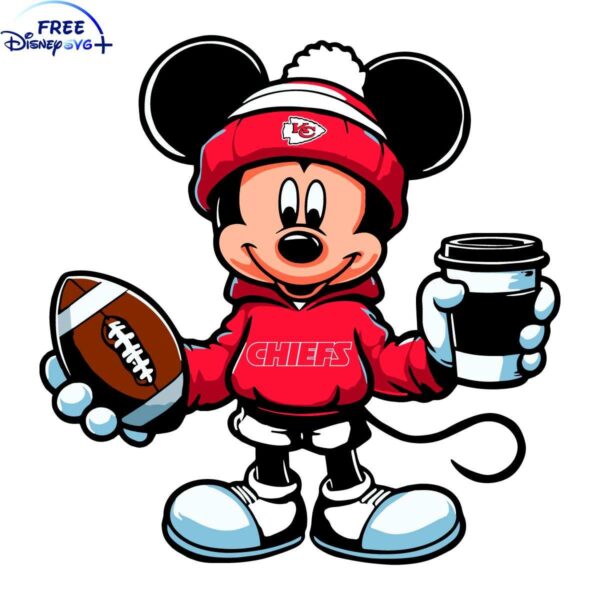 Chiefs Mickey Mouse Coffee Cup SVG