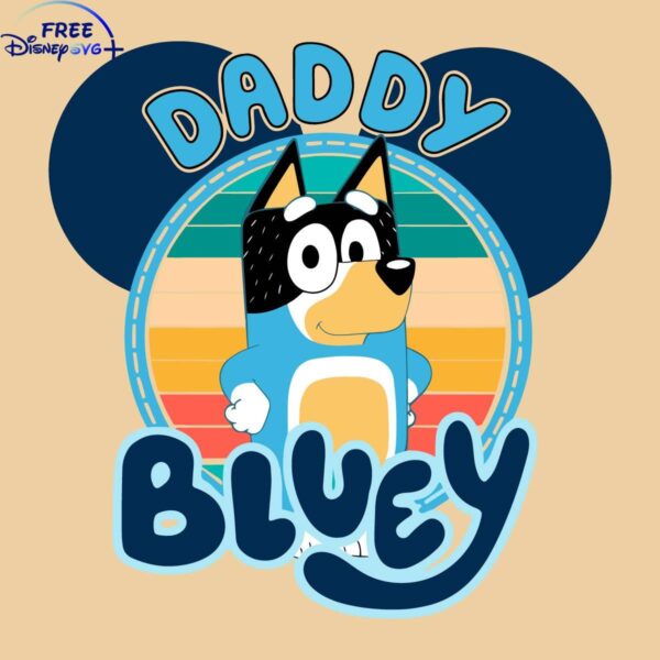 Colorful Mickey Head SVG for Dad