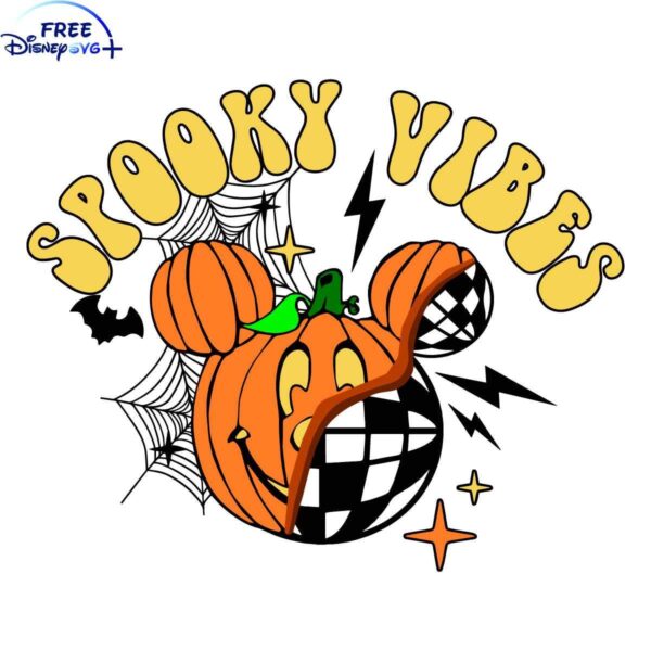 Creepy Pumpkin Mickey Head SVG for Cricut