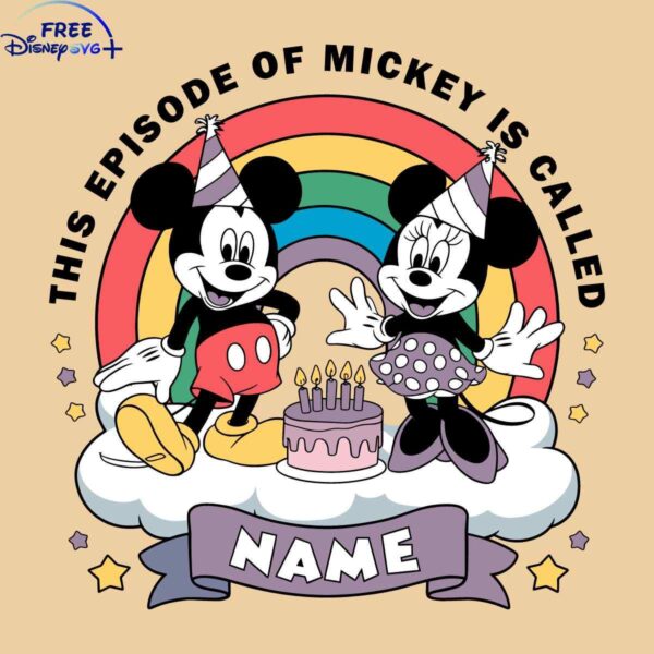 Customize Your Mickey Episode Name SVG