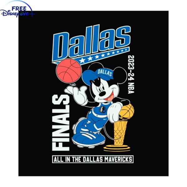 Dallas Mavericks SVG Mickeys 2024 NBA Finals Excitement