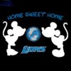 Detroit Lions SVG Mickey Minnies Cozy Home