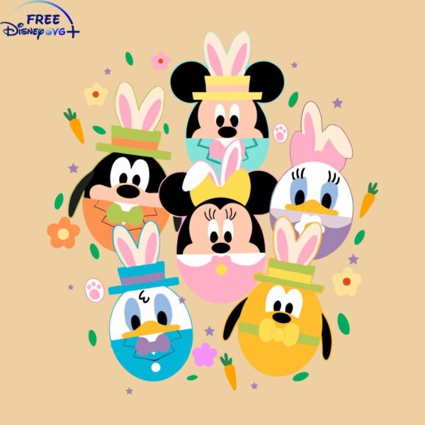 Disney Easter Eggs with Mickey and Pals SVG