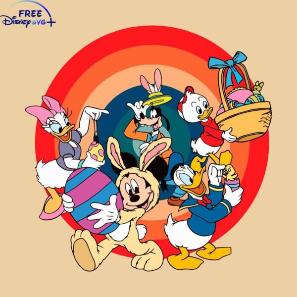 Disney Easter SVG with Mickey and Friends