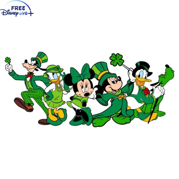 Disney Friends Clover Mickey SVG