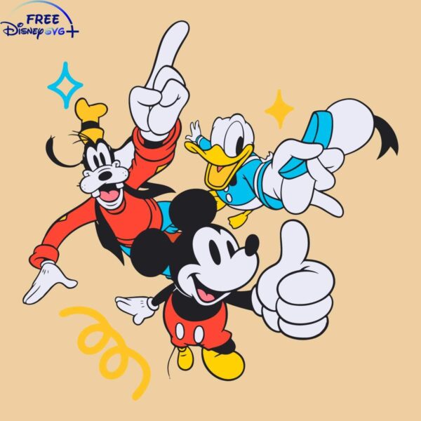 Disney Friends SVG Cricut Mickey Goofy Donald