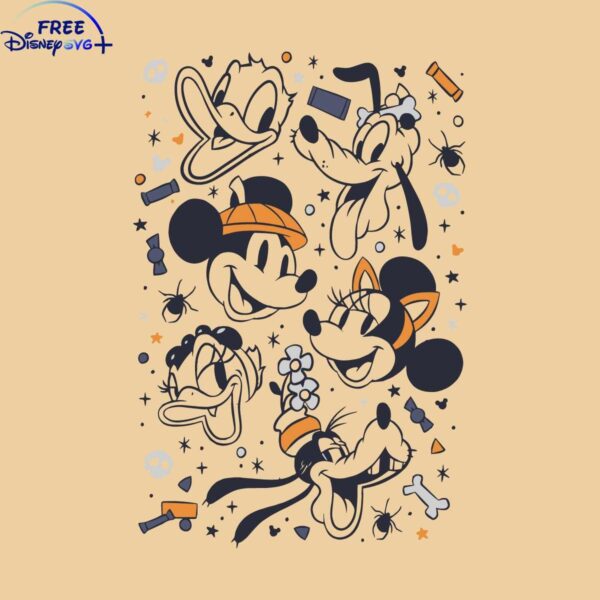 Disney Halloween Mickey Mouse and Friends SVG Download