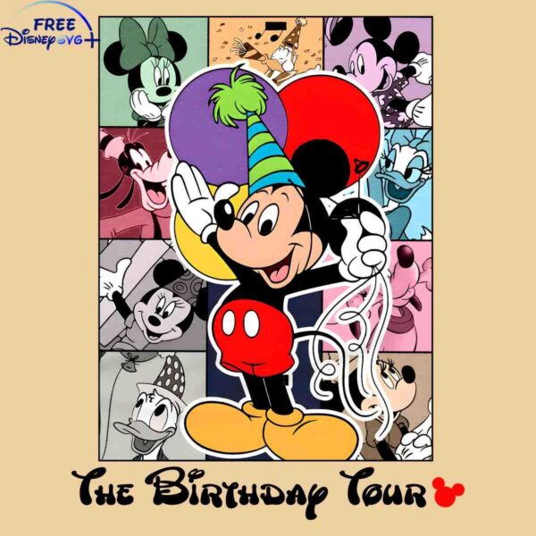 Disney Mickey Birthday Adventure with Friends SVG