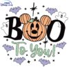 Disney Mickey Boo To You Cute SVG Design