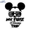 Disney Mickey Glasses SVG for First Trip