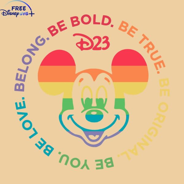 Disney Mickey Pride Month LGBTQ SVG Design