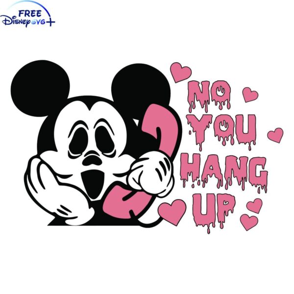 Disney Mickey SVG Graphic Design No Hang Up File