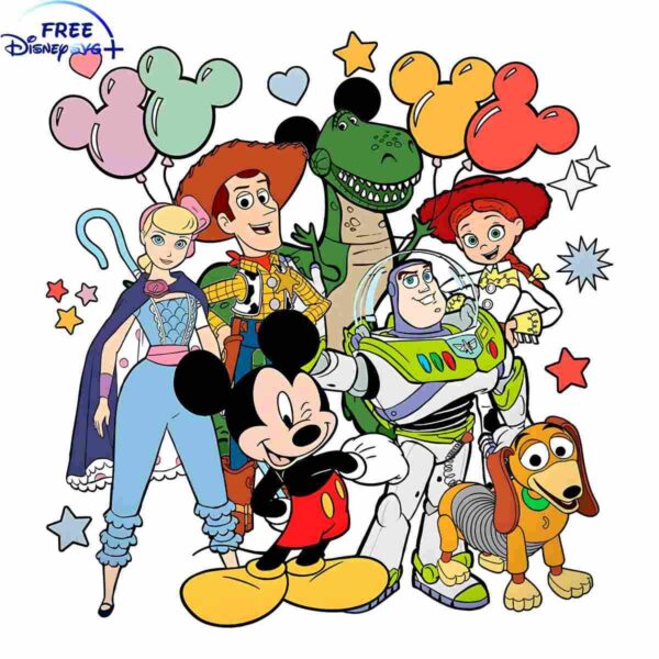 Disney Mickey Toy Story Characters in PNG