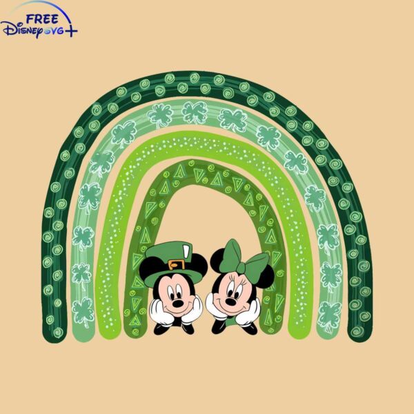 Disney St Patricks Day Mickey Minnie SVG