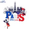 Disneyland Paris Eiffel Tower Mickey Minnie SVG