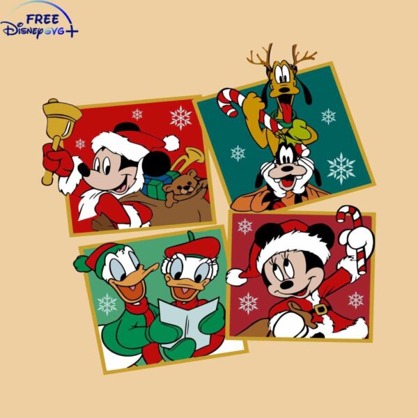 Download Mickey Friends Very Merry Christmas Party SVG