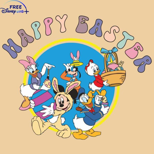 Easter Fun with Mickey and Pals Bunny SVG