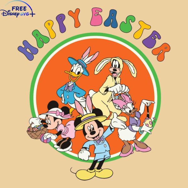 Easter SVG featuring Mickey and Friends