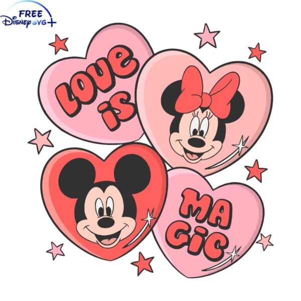 Enchanting Mickey Minnie SVG Love