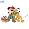 Festive Disney Christmas Mickey and Pluto SVG