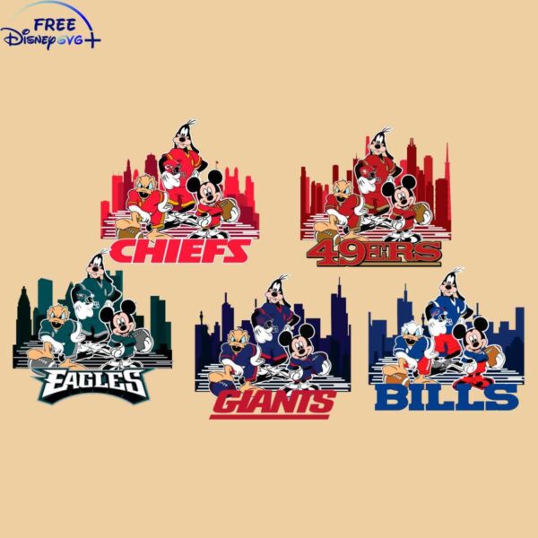 Football Fun with Mickey and Pals SVG Pack