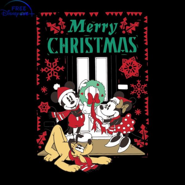 Get Festive with Disney Mickey Minnie Pluto Christmas SVG