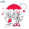 Hilarious Mickey and Minnie Valentine Pair SVG