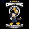 Hilarious Mickey Mouse Denver Nuggets NBA Championship SVG