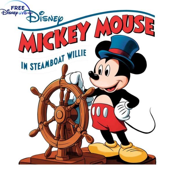 Hilarious Mickey Mouse Steamboat Willie PNG