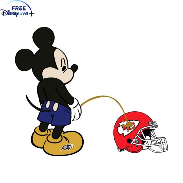 Hilarious Mickey Ravens Drench Kansas City Chiefs SVG