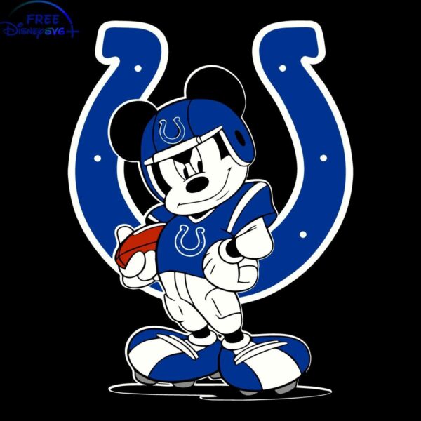 Indianapolis Colts NFL Mickey Mouse Player SVG Design