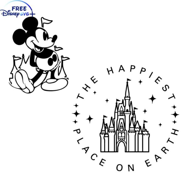 Joyful Disney SVG with Mickey Mouse