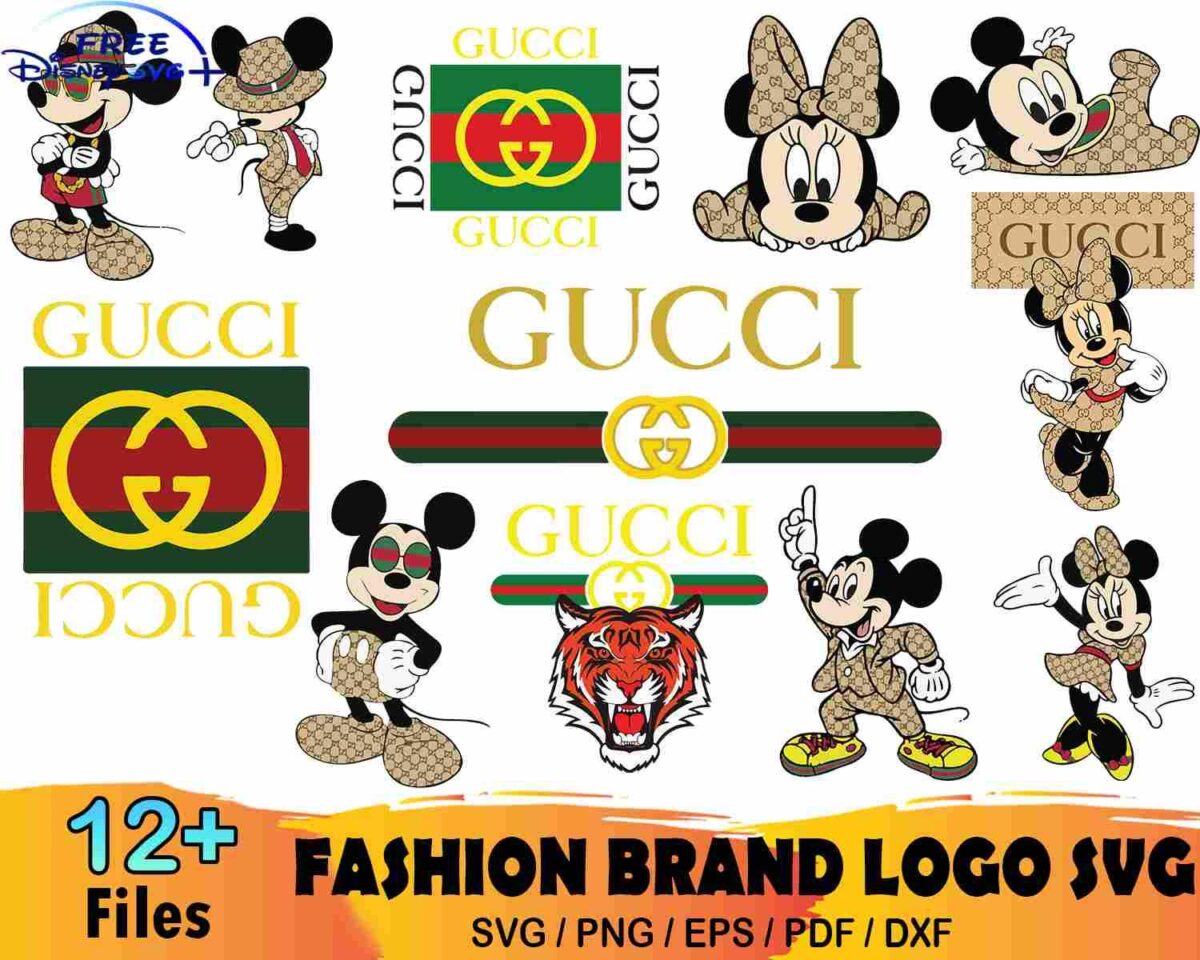 LaughoutLoud Gucci Mickey Bundle SVG