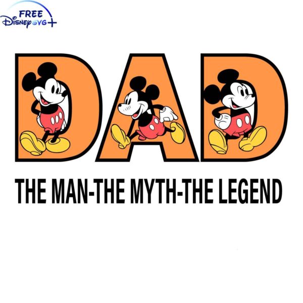 Legendary Mickey Dad SVG Design