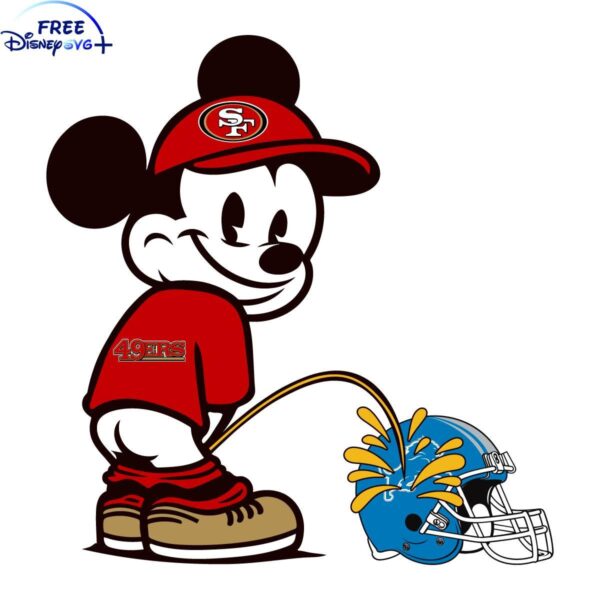 Lions Helmet SVG Mickey 49ers Showdown