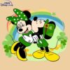 Lucky Irish Mickey Minnie Four Leaf Clover St Patricks Day PNG