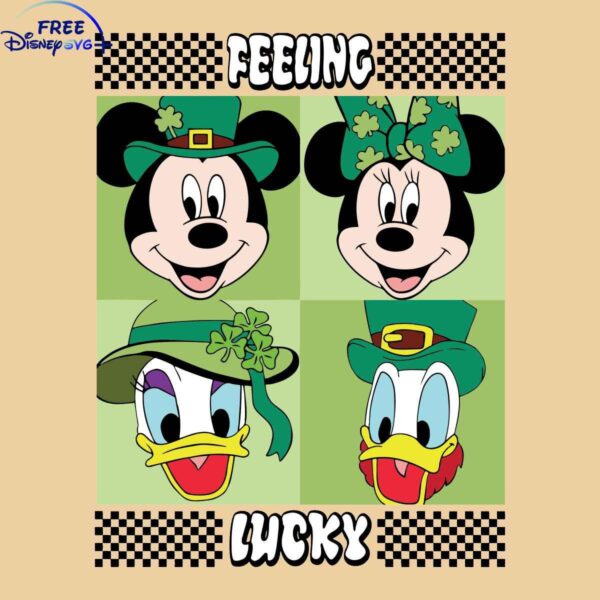 Lucky Mickey and Pals SVG