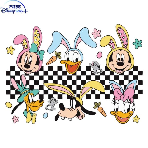 Magical Easter SVG with Disneylands Mickey and Friends