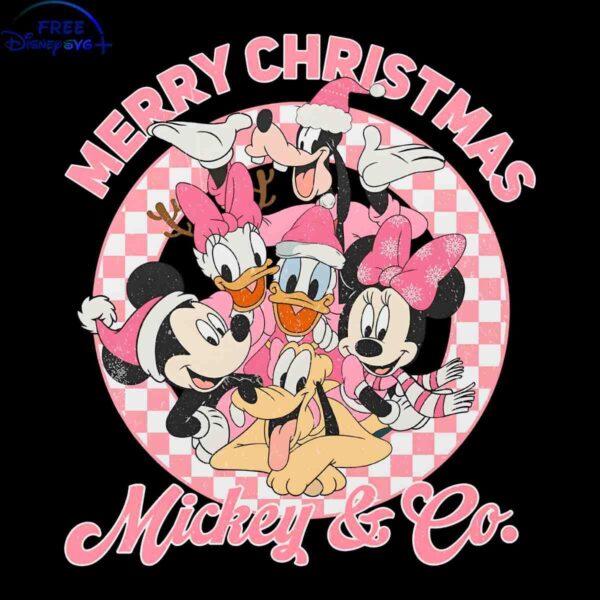 Merry Christmas Mickey And Friends PNG