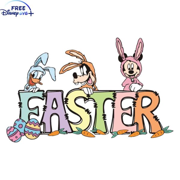 Mickey Bunny Disney Easter SVG