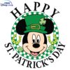 Mickey Celebrates St Patricks Day with a Smile SVG