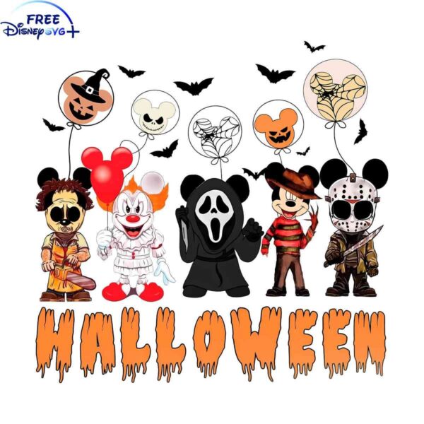 Mickey Ears Halloween Friends SVG Sublimation