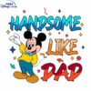 Mickey Fathers Day SVG Handsome Dad Design