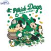 Mickey Minnie Celebrate St Patricks Day on Main Street with SVG