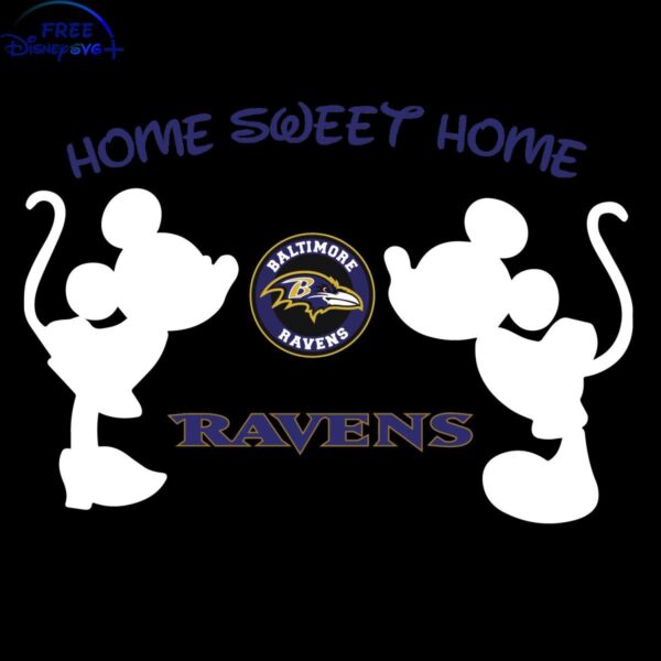 Mickey Minnie Cozy Home Ravens SVG